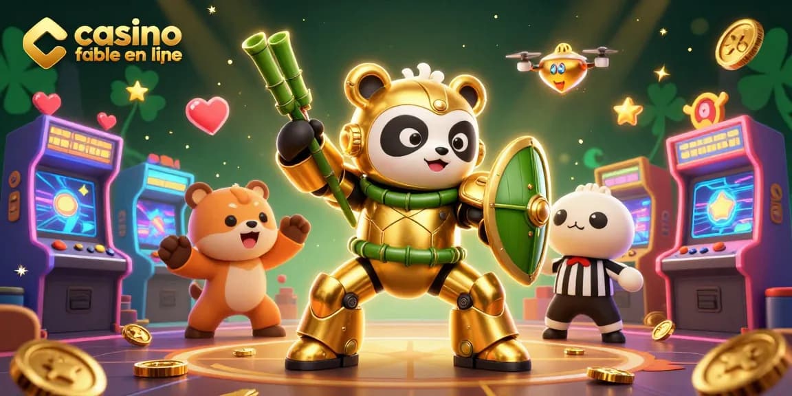 Découvrez les meilleurs jeux de casino fiable en ligne avec une scène dynamique colorée.