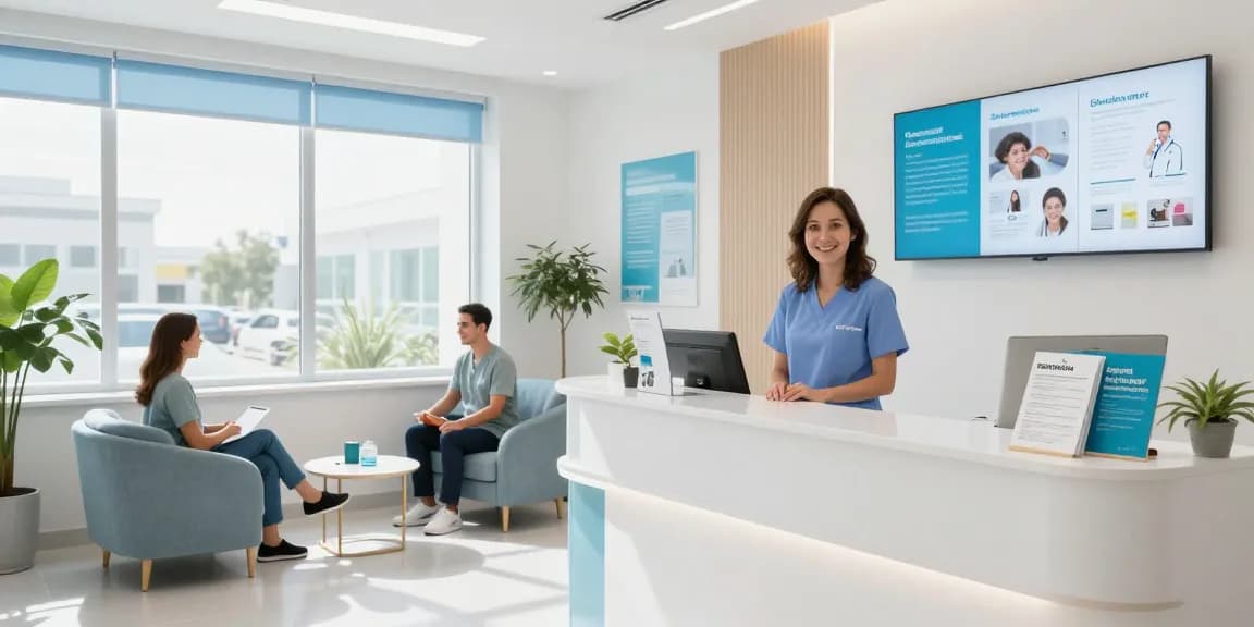 Hair transplant Turkey consultation at a modern medical clinic offering patient care and advanced health services.