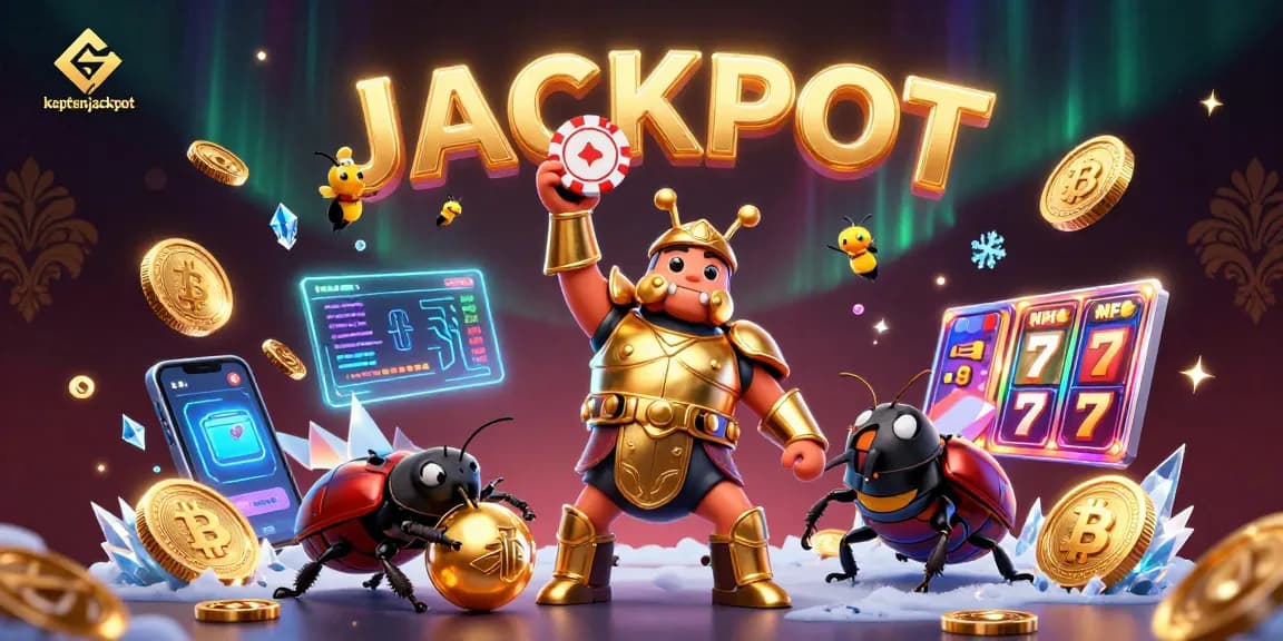 Engage in the kaptenjackpot excitement with a vibrant scene of cartoon characters celebrating wins.