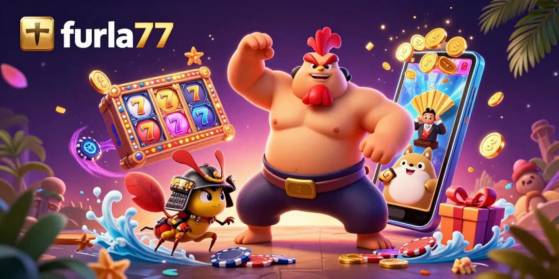 Experience thrilling gameplay at furla77 with colorful slot games and vibrant casino elements.