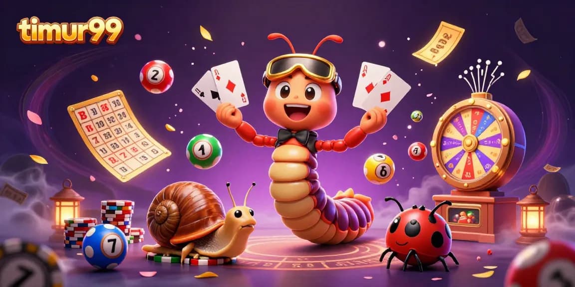 Timur99 brings exciting gameplay with animated characters and colorful elements like balloons and spinning wheels.