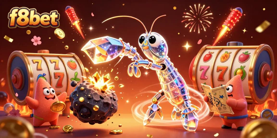 Win big with f8bet as the galactic samurai battles for treasure in a vibrant 3D casino scene.