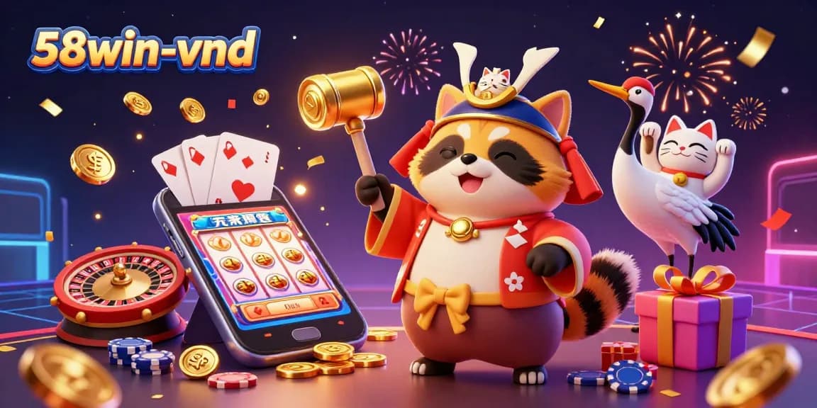 Engage with exciting gaming experiences at 58win-vnd featuring vibrant characters and dynamic slot elements.