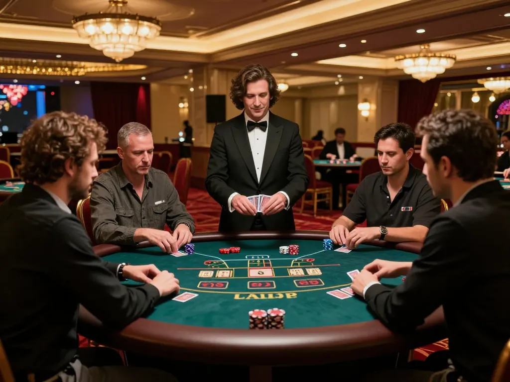 Players enjoying table games at rr88co casino, showcasing dynamic gameplay and luxury atmosphere.
