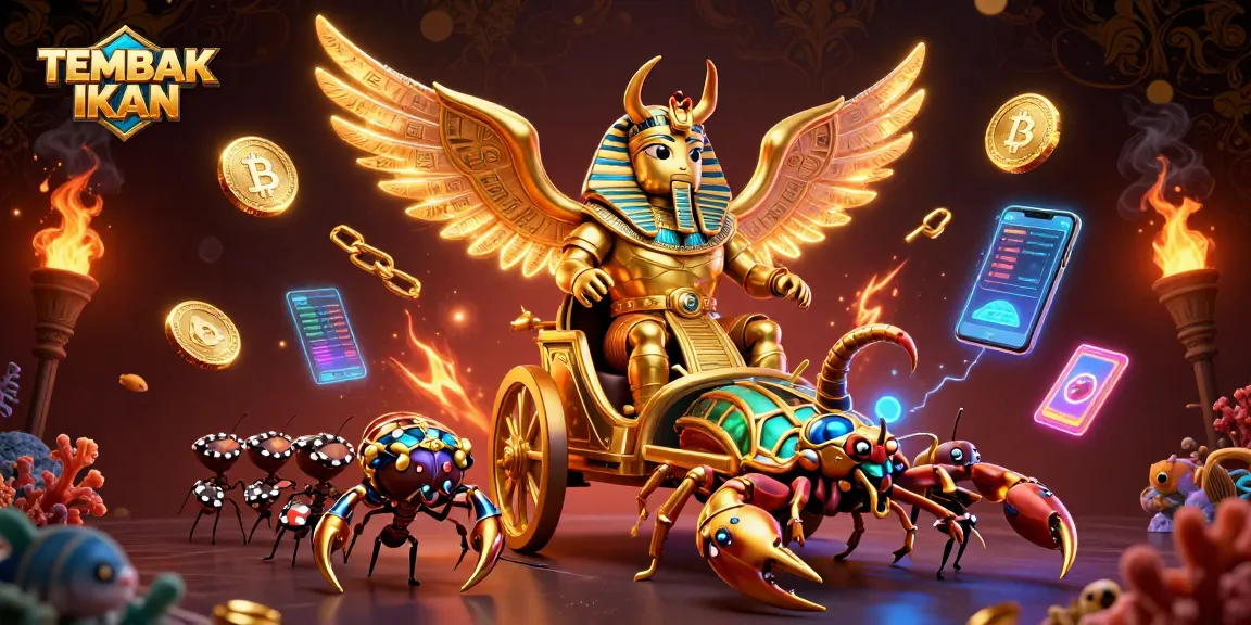 Engage with thrilling TEMBAK IKAN gameplay featuring vibrant underwater scenes and golden casino elements, thrilling action!