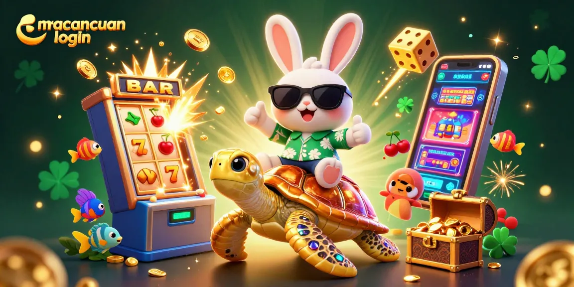 Masuk ke macancuan login dengan gambar slot dan karakter kartun menakjubkan.