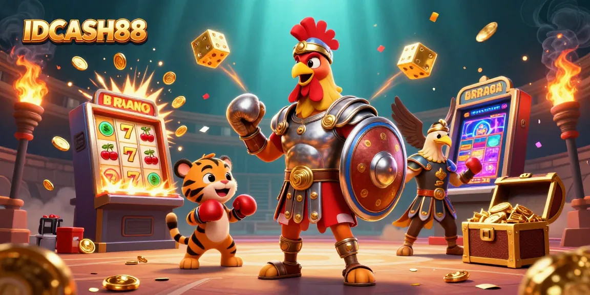 Experience thrilling gameplay at IDCASH88 with vibrant casino elements and dynamic character action.
