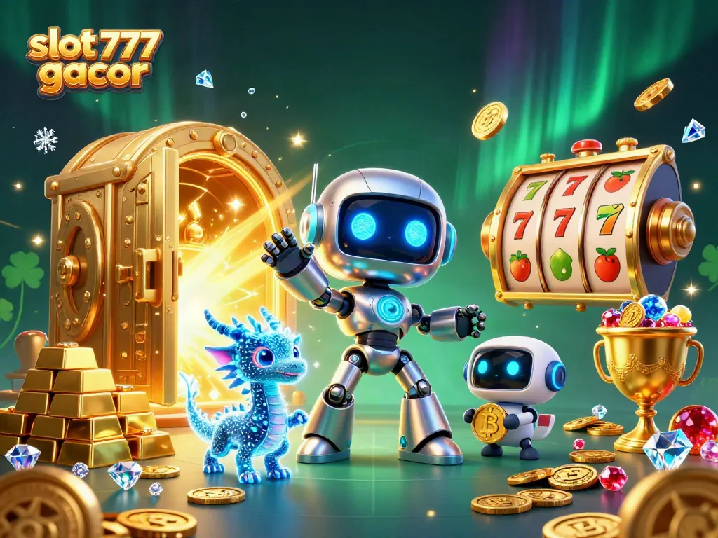Menangkan permainan slot 777 gacor dengan robot futuristik dan elemen perjudian yang menarik.