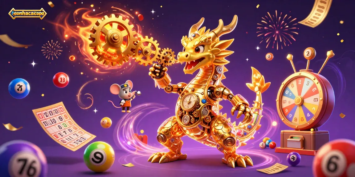 Experience keonhacaicopa's thrilling gameplay with vibrant lottery elements and a stunning dragon