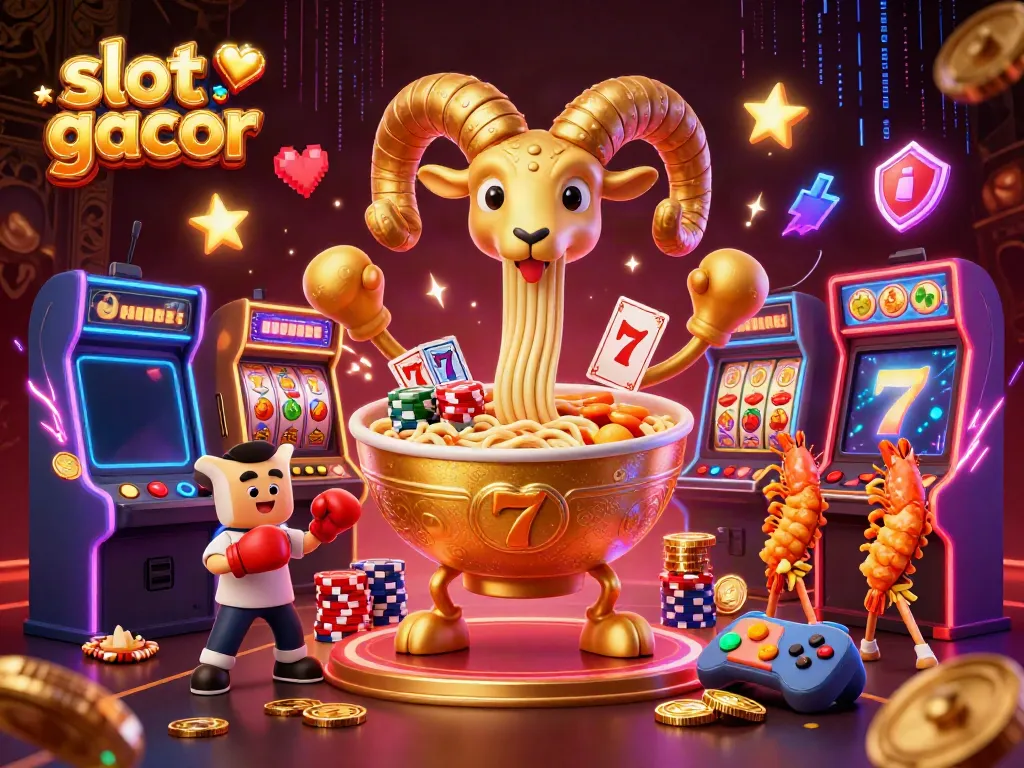Experience exciting slot gacor action with vibrant 3D casino characters in dynamic settings.