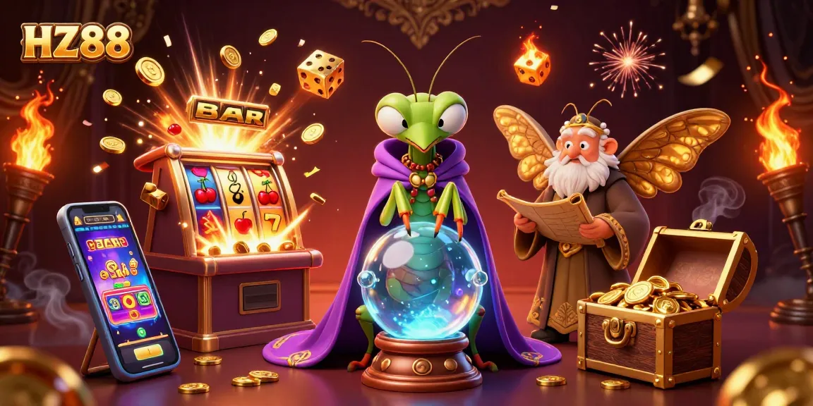 Play exciting games at HZ88 with vibrant visuals and dynamic casino elements.