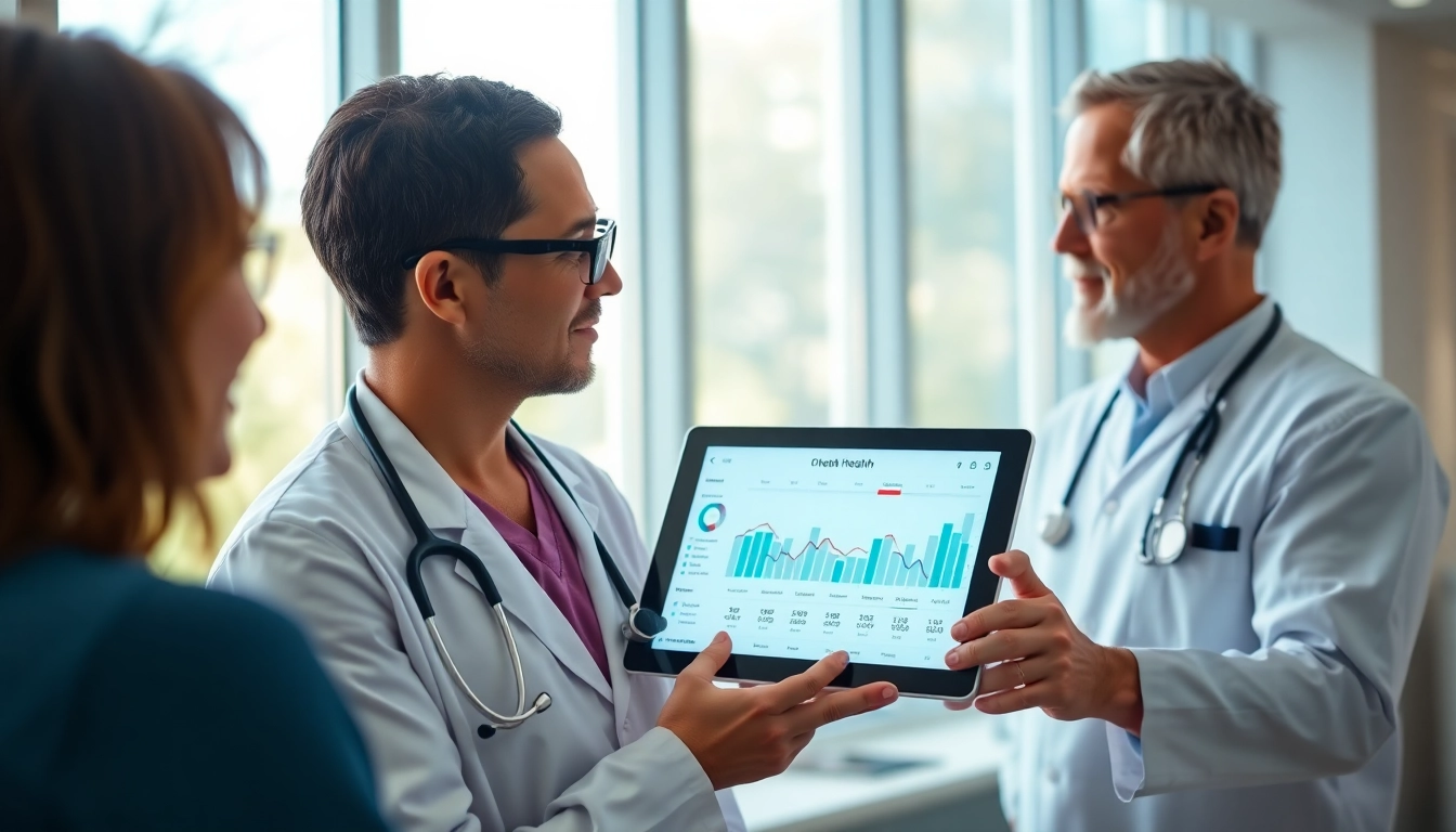 Discovering cholesterol and heart health testing insights with a patient in a modern clinic.