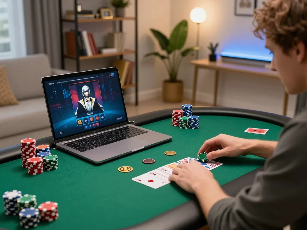 Engaging in Đăng Nhập FB88 while enjoying a dynamic online poker experience at home