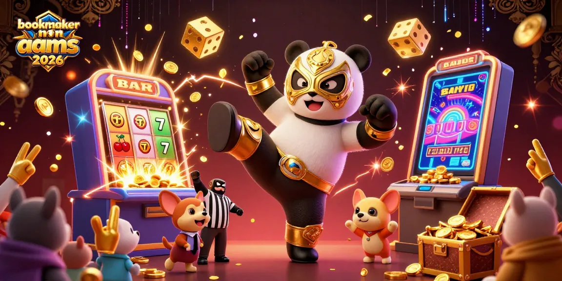 bookmaker non AAMS 2026: panda che lotta in un vivace casinò con giochi d'azzardo