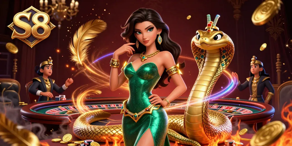 Experience thrilling gaming action at S8 with captivating casino elements and vibrant characters.