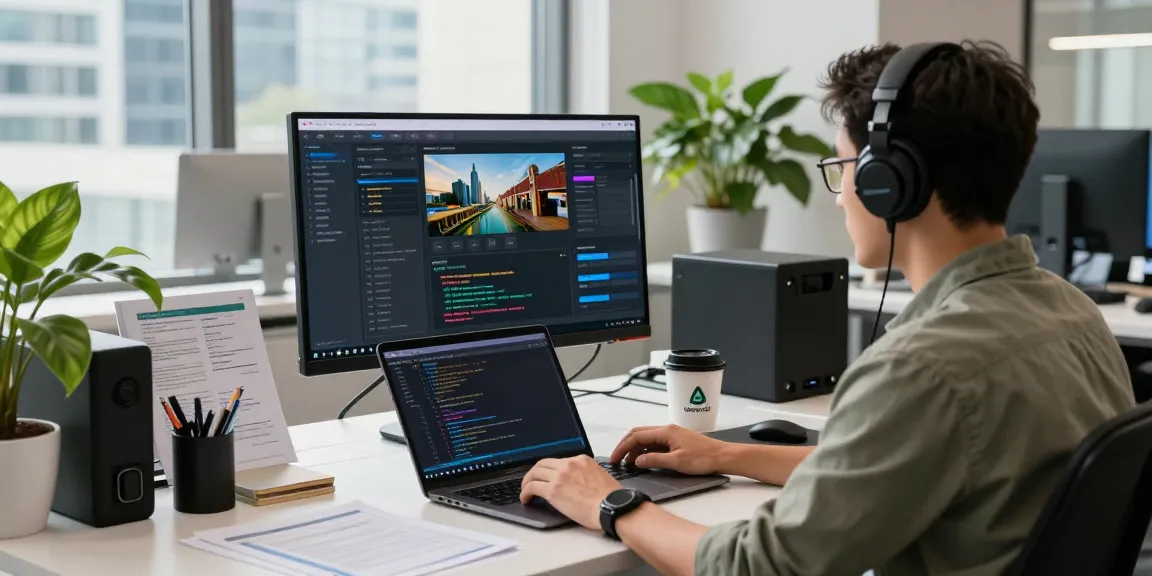 AI detector dashboard in a modern workspace showcasing content moderation analytics.