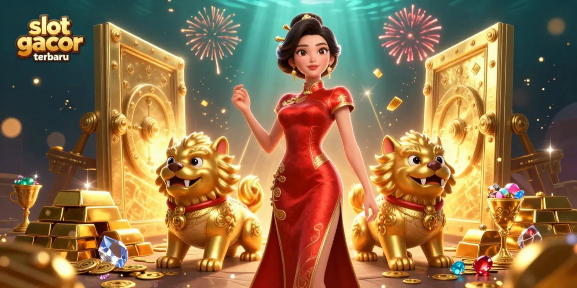 Experience thrilling gameplay with slot gacor terbaru, showcasing vibrant characters and dazzling treasures.