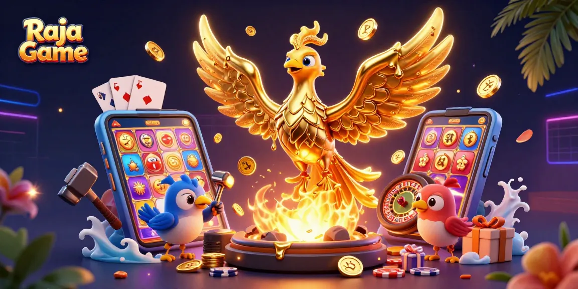 Engage with Raja Game's thrilling realm of colorful slot games and vibrant casino interactions.